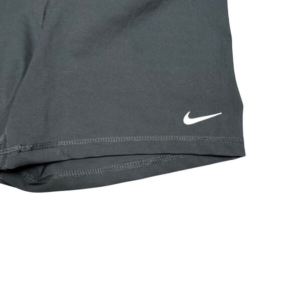 Nike Dri-Fit Black Stretch Athletic Activewear Large Logo Waistband Performance - Picture 3 of 6